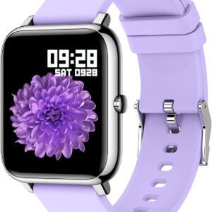 KALINCO Smart Watch, Fitness Tracker with Heart Rate Monitor, Blood Pressure, Blood Oxygen Tracking, 1.4 Inch Touch Screen Smartwatch Fitness Watch for Women Men Compatible with iOS Android