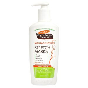 Palmer's Cocoa Butter Formula Massage Lotion For Stretch Marks, Pregnancy Skin Care, Belly Cream with Collagen, Elastin, Argan OIl and Shea Butter, 8.5 Ounces